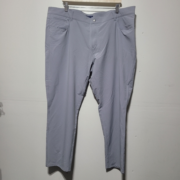 Peter Millar Crown Crafted Gray Gale Golf Pants Size 44X32 - Picture 3 of 7